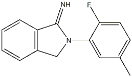 2-(2-fluoro-5-methylphenyl)-2,3-dihydro-1H-isoindol-1-imine 结构式