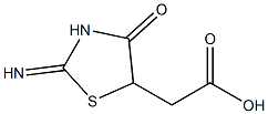 2-(2-imino-4-oxo-1,3-thiazolidin-5-yl)acetic acid 结构式