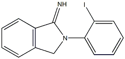 2-(2-iodophenyl)-2,3-dihydro-1H-isoindol-1-imine 结构式