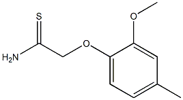 2-(2-methoxy-4-methylphenoxy)ethanethioamide 结构式