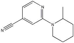 2-(2-methylpiperidin-1-yl)isonicotinonitrile 结构式