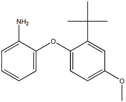 2-(2-tert-butyl-4-methoxyphenoxy)aniline 结构式