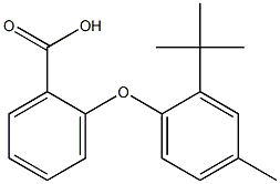 2-(2-tert-butyl-4-methylphenoxy)benzoic acid 结构式