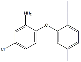 2-(2-tert-butyl-5-methylphenoxy)-5-chloroaniline 结构式