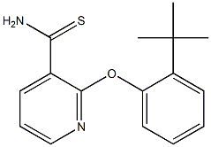 2-(2-tert-butylphenoxy)pyridine-3-carbothioamide 结构式