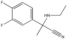 2-(3,4-difluorophenyl)-2-(ethylamino)propanenitrile 结构式