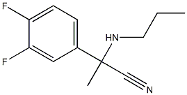 2-(3,4-difluorophenyl)-2-(propylamino)propanenitrile 结构式