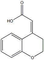 2-(3,4-dihydro-2H-1-benzopyran-4-ylidene)acetic acid 结构式