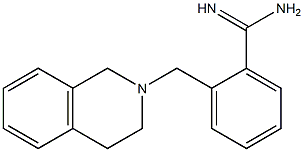 2-(3,4-dihydroisoquinolin-2(1H)-ylmethyl)benzenecarboximidamide 结构式