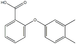 2-(3,4-dimethylphenoxy)benzoic acid 结构式