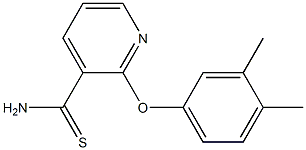 2-(3,4-dimethylphenoxy)pyridine-3-carbothioamide 结构式