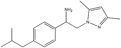 2-(3,5-dimethyl-1H-pyrazol-1-yl)-1-(4-isobutylphenyl)ethanamine 结构式