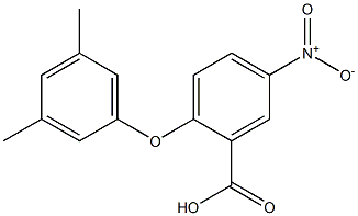 2-(3,5-dimethylphenoxy)-5-nitrobenzoic acid 结构式