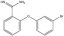 2-(3-bromophenoxy)benzene-1-carboximidamide 结构式