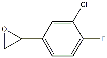 2-(3-chloro-4-fluorophenyl)oxirane 结构式