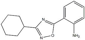 2-(3-cyclohexyl-1,2,4-oxadiazol-5-yl)aniline 结构式