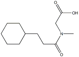 2-(3-cyclohexyl-N-methylpropanamido)acetic acid 结构式