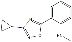 2-(3-cyclopropyl-1,2,4-oxadiazol-5-yl)-N-methylaniline 结构式