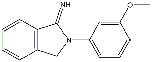 2-(3-methoxyphenyl)-2,3-dihydro-1H-isoindol-1-imine 结构式