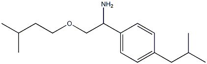 2-(3-methylbutoxy)-1-[4-(2-methylpropyl)phenyl]ethan-1-amine 结构式