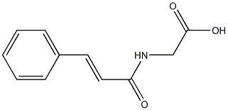 2-(3-phenylprop-2-enamido)acetic acid 结构式