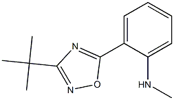 2-(3-tert-butyl-1,2,4-oxadiazol-5-yl)-N-methylaniline 结构式