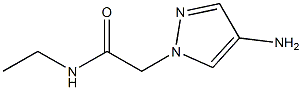 2-(4-amino-1H-pyrazol-1-yl)-N-ethylacetamide 结构式