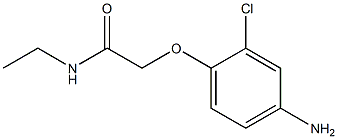 2-(4-amino-2-chlorophenoxy)-N-ethylacetamide 结构式