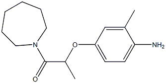 2-(4-amino-3-methylphenoxy)-1-(azepan-1-yl)propan-1-one 结构式
