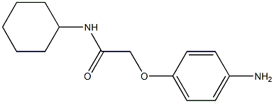 2-(4-aminophenoxy)-N-cyclohexylacetamide 结构式