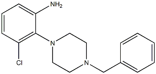 2-(4-benzylpiperazin-1-yl)-3-chloroaniline 结构式