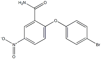 2-(4-bromophenoxy)-5-nitrobenzamide 结构式