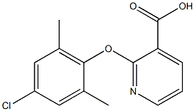 2-(4-chloro-2,6-dimethylphenoxy)pyridine-3-carboxylic acid 结构式