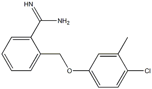 2-(4-chloro-3-methylphenoxymethyl)benzene-1-carboximidamide 结构式