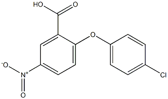 2-(4-chlorophenoxy)-5-nitrobenzoic acid 结构式