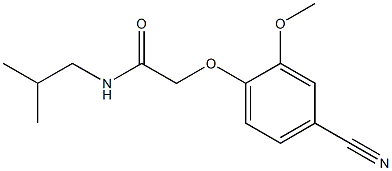 2-(4-cyano-2-methoxyphenoxy)-N-isobutylacetamide 结构式