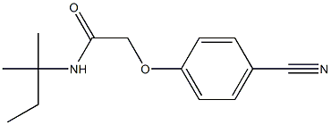 2-(4-cyanophenoxy)-N-(1,1-dimethylpropyl)acetamide 结构式