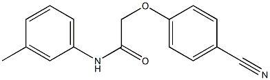 2-(4-cyanophenoxy)-N-(3-methylphenyl)acetamide 结构式