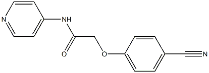 2-(4-cyanophenoxy)-N-pyridin-4-ylacetamide 结构式