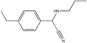 2-(4-ethylphenyl)-2-(propylamino)acetonitrile 结构式