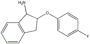 2-(4-fluorophenoxy)-2,3-dihydro-1H-inden-1-ylamine 结构式