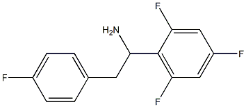 2-(4-fluorophenyl)-1-(2,4,6-trifluorophenyl)ethan-1-amine 结构式