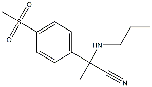 2-(4-methanesulfonylphenyl)-2-(propylamino)propanenitrile 结构式