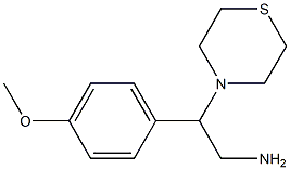 2-(4-methoxyphenyl)-2-(thiomorpholin-4-yl)ethan-1-amine 结构式