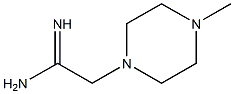2-(4-methylpiperazin-1-yl)ethanimidamide 结构式