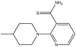 2-(4-methylpiperidin-1-yl)pyridine-3-carbothioamide 结构式
