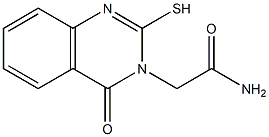 2-(4-oxo-2-sulfanyl-3,4-dihydroquinazolin-3-yl)acetamide 结构式