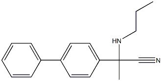 2-(4-phenylphenyl)-2-(propylamino)propanenitrile 结构式