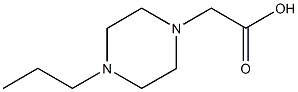 2-(4-propylpiperazin-1-yl)acetic acid 结构式