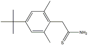 2-(4-tert-butyl-2,6-dimethylphenyl)ethanethioamide 结构式